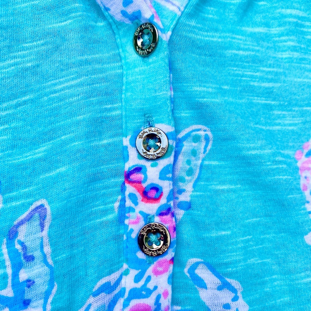 Lilly Pulitzer Essie Tank in Minty Fresh FanSea Pink - Picture 4 of 5